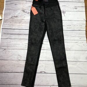James Jeans twiggy flip side legging SZ 25 Grey Black